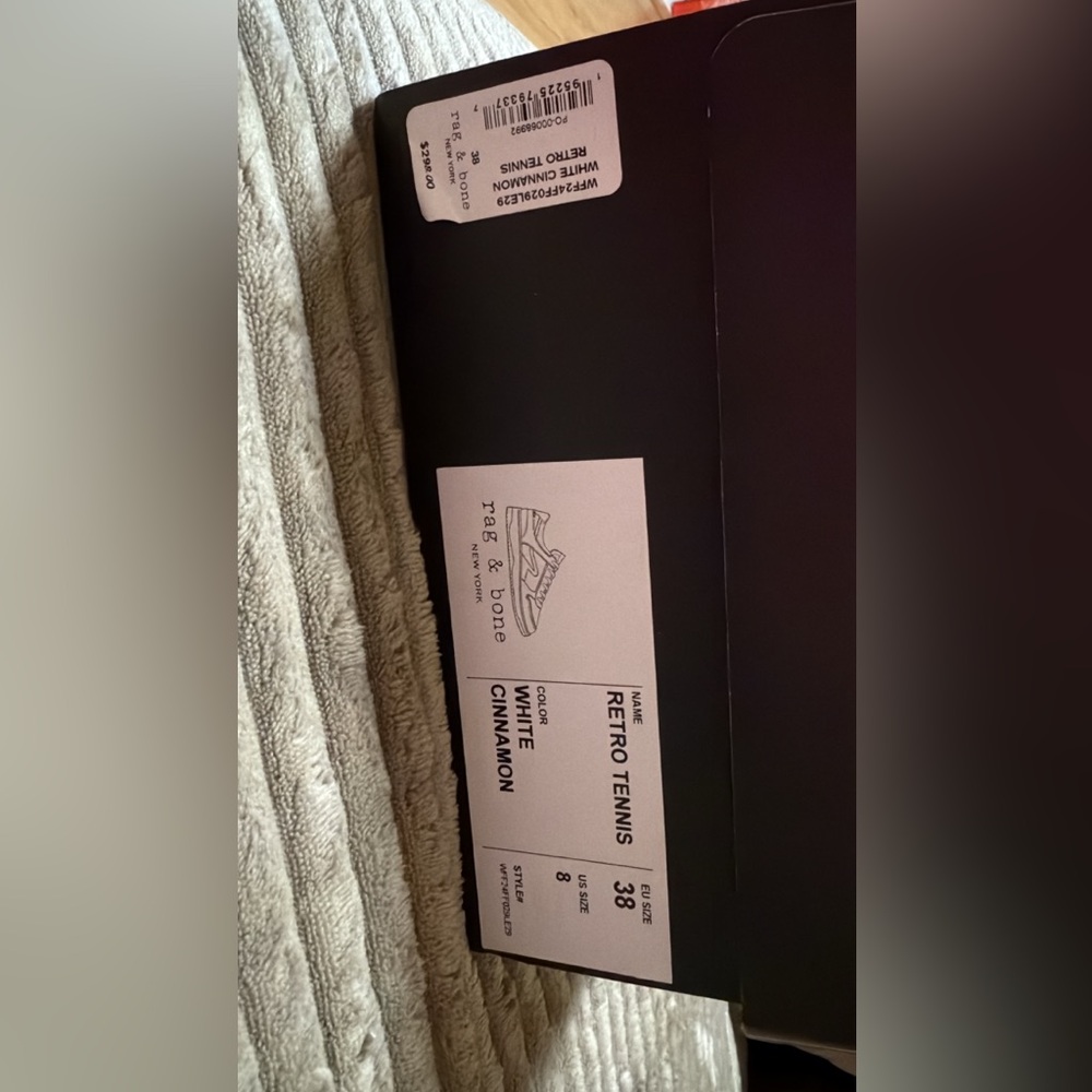 Tretorn Retro Tennis Shoes - White and Cinnamon